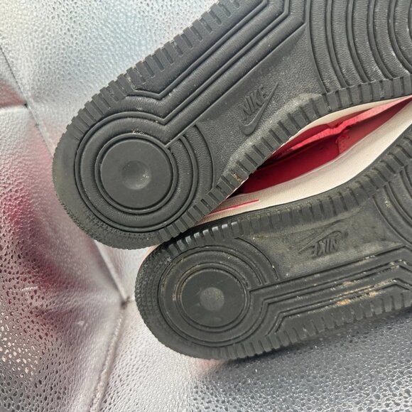 Size 12 Nike Air Force 1 Low Mens Fusion Red Lace-Up Athletic Sneaker 488298-611 - Picture 11 of 11